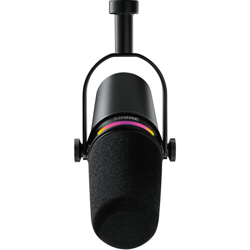 מיקרופון דינמי  לפודקאסטים Shure MV7+ עם חיבור XLR ו-USB